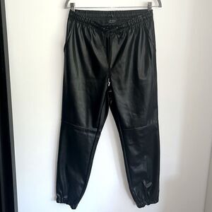 Faux leather joggers from Laundry by Shelli Segal